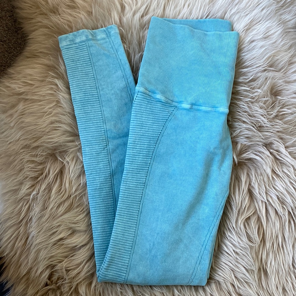 Avocado Seamless High Rise Leggings Blue M/L